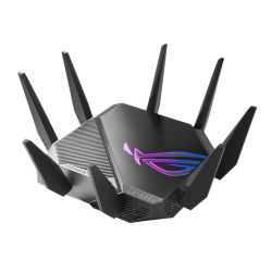 Asus GT-AXE11000 ROG Rapture AXE11000 Wi-Fi 6E Tri-Band Gaming Wi-Fi 6 Router, 6GHz Band, 2.5G WANLAN port, RGB, AiMesh, Game Acceleration