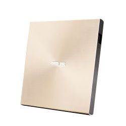 Asus ZenDrive U9M External Slimline DVD Re-Writer, USB-A  USB-C, 8x, Black, M-Disc Support, Cyberlink Power2Go 8, Gold