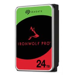 Seagate 3.5, 24TB, SATA3, IronWolf Pro NAS Hard Drive, 7200RPM, 512MB Cache, CMR, OEM
