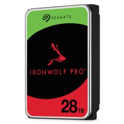 Seagate 3.5, 28TB, SATA3, IronWolf Pro NAS Hard Drive, 7200RPM, 512MB Cache, CMR, OEM

