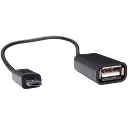 Sandberg OTG Micro USB to USB Converter, Male to Female, Black, 5 Year Warranty