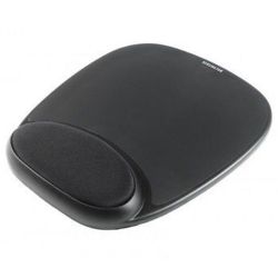 Sandberg 520-23 Mouse Pad with Ergonomic Wrist Rest, Black, 18 x 220 x 256 mm, 5 Year Warranty