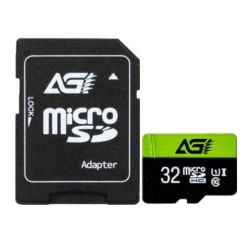 AGI TF138 32GB Micro SD Card with SD Adapter, Class 10  UHS Class 1
