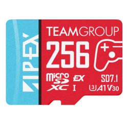 Team 256GB Apex SD7.1 MicroSDXC Express Card, Nintendo Switch 2 Ready, 800MBs