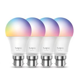 TP-LINK_TAPO_L530B_4-Pack_Wi-Fi_LED_Smart_Multicolour_Light_Bulb_Dimmable_AppVoice_Control_Bayonet_Fitting