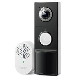 TP-LINK TAPO D235 Smart BatteryWired 2K 5MP Video Doorbell Camera w Chime, 7-Month Battery, Night Vision, Ultra-Wide FOV, AI Detection & Notification, Anti-theft
