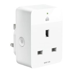 TP-LINK KP115 Kasa Smart Wi-Fi Plug Slim, Energy Monitoring, Remote Access, Schedule & Timer, Grouping, Voice Control