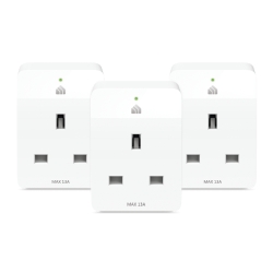 TP-LINK KP105 3-Pack Kasa Smart Wi-Fi Plug Slim, Remote Access, Schedule & Timer, Grouping, Voice Control