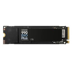 Samsung 1TB 990 EVO PLUS M.2 NVMe Gen45 SSD, M.2 2280, PCIe 4.05.0 x2, V-NAND, RW 71506300 MBs, 850K1350K IOPS