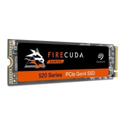 Seagate 1TB FireCuda 520 M.2 NVMe SSD, M.2 2280, PCIe 4.0, TLC 3D NAND, R/W 5000/4400 MB/s, 760K/700K IOPS