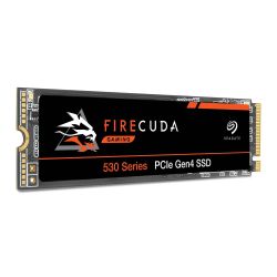 Seagate 1TB FireCuda 530 M.2 NVMe SSD, M.2 2280, PCIe 4.0, TLC 3D NAND, RW 73006000 MBs, 800K1000K IOPS, PS5 Compatible