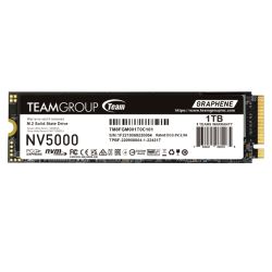Team 1TB NV5000 M.2 NVMe Gen4 SSD, M.2 2280, PCIe4, RW 45001900 MBs, Heat Dissipating Graphene Label