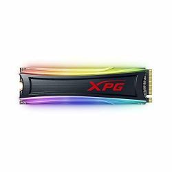 ADATA 256GB XPG Spectrix S40G RGB M.2 NVMe SSD, M.2 2280, PCIe 3.0, 3D TLC NAND, RW 35001200 MBs, 210K230K IOPS