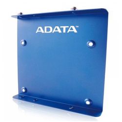 Adata SSD Mounting Kit, Frame to Fit 2.5 SSD or HDD into a 3.5 Drive Bay, Blue Metal 
