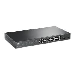 TP-LINK TL-SG2428P JetStream 28-Port Gigabit Smart Switch with 24-Port PoE+, 4 GB SFP Slots, Rackmountable 