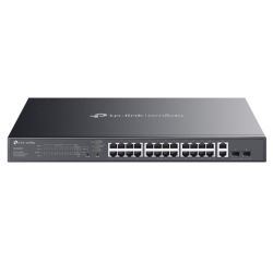 TP-LINK ES228GMP Omada 28-Port Gigabit Easy Managed Switch with 24-Port PoE+, 2x GB SFP Ports, 384W Power Budget, Rackmountable
