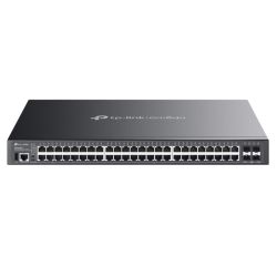TP-LINK SG5452XMPP Omada 48-Port Gigabit Stackable Lite L3 Managed PoE++ Switch with 4x 10G Slots, Rackmountable