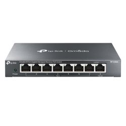 TP-LINK TL-RP108GE 8-Port Gigabit Managed Reverse PoE Switch, 7 PoE Input & 1 PoE Output, DC Output, Metal Casing