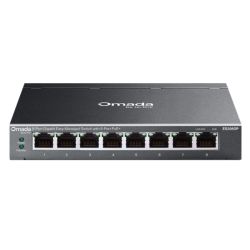 TP-LINK ES208GP Omada 8-Port Gigabit Easy Managed Switch with 8-Port PoE+, Fanless, Metal Casing