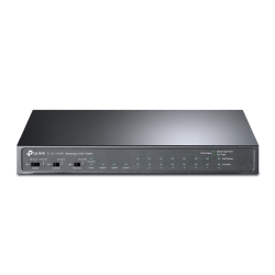 TP-LINK TL-SL1311MP 8-Port Unmanaged Desktop PoE+ Switch, 8-Port 10100Mbps + 2-Port Gigabit RJ45 & 1 Gigabit SFP