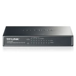 TP-LINK TL-SG1008P 8-Port Gigabit Unmanaged Desktop Switch, 4-Port PoE, Steel Case