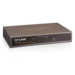TP-LINK TL-SF1008P 8-Port 10100Mbps Unmanaged Desktop Switch, 4-Port PoE, Steel Case