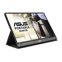 Asus 15.6 Portable IPS Monitor ZenScreen GO MB16AHP, 1920 x 1080, USB-C USB-A adapter, micro-HDMI, 7800mAh Battery, Auto-rotatable, Smart Case Stand
