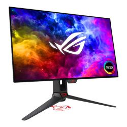Asus 26.5 ROG Swift OLED 1440P HDR Gaming Monitor PG27AQDM, 2560 x 1440, 0.03ms, USB, 240Hz, Heatsink, DisplayWidget, RGB Lighting, VESA *OEM - BROWN BOX*