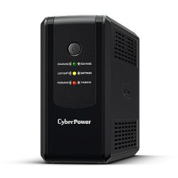 CyberPower UT 650VA Line Interactive Tower UPS, 360W, LED Indicators, 4x IEC, AVR Energy Saving, Up to 1Gbps Ethernet