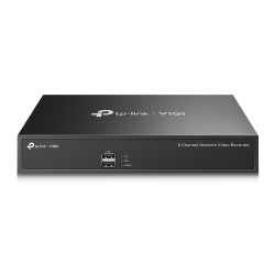 TP-LINK VIGI NVR1008H 8-Channel NVR, No HDD Max 10TB, 4-Channel Simultaneous Playback, Remote Monitoring, H.265+, Two-Way Audio