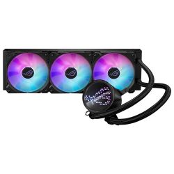 Asus ROG Ryuo III 360 ARGB 360mm Liquid CPU Cooler, 8th Gen Asetek Pump, 3 x ARGB Fans, Anime Matrix LED Display