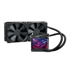 Asus ROG Ryujin II 240mm Liquid CPU Cooler, 2 x 12cm PWM Fan, Full Colour Customisable LCD Display