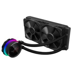 Asus ROG Ryuo 240mm Liquid CPU Cooler, 2 x 12cm PWM Fans, Full Colour OLED Display, RGB