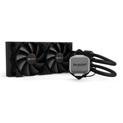 Be Quiet! Pure Loop 240mm Liquid CPU Cooler, 2 x 12cm Pure Wings 2 PWM Fans, White LED Lighting Cooling