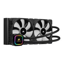 Corsair iCUE H115i RGB PRO XT 280mm Liquid CPU Cooler, 2 x 14cm PWM Fans, 16 RGB LEDs Cooling