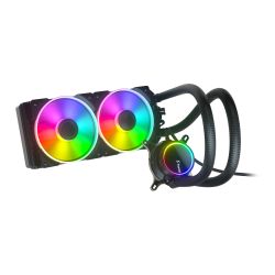 Fractal Design Celsius+ S24 Prisma 240mm ARGB Liquid CPU Cooler, PWM Fan Hub, ARGB Pump, 2x Prisma AL-12 PWM ARGB Fans Cooling