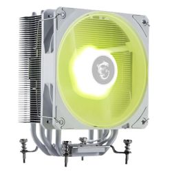 MSI MAG COREFROZR AA13 ARGB Heatsink & Fan, Intel & AMD, Compact, CycloBlade7 Design, 4x Heatpipes, 240W TDP, White