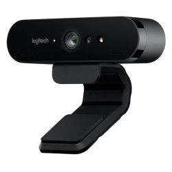 Logitech BRIO 500 4K UHD 13MP HDR Webcam, USB-A, Light Correction, Privacy Shutter, Noise-Cancelling Mics, Windows Hello Support, Graphite