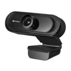 Sandberg USB FHD 2MP Webcam with Mic, 1080p, 30fps, Glass Lens, 60°, Clip-onStand, 5 Year Warranty
