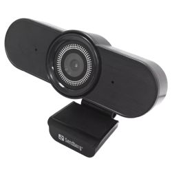 Sandberg USB AutoWide FHD Webcam with Mic, 1080p, 30fps, Glass Lens, Auto Adjusting, 90° Viewing Angle, 5 Year Warranty
