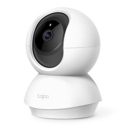 TP-LINK TAPO C200 PanTilt Home Security Wi-Fi Camera, 1080p, Night Vision, Motion Detection, Alarms, 2-way Audio, Voice Control, SD Card Slot