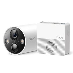 TP-LINK TAPO C420S1 Smart Wire-Free Security 2K QHD Outdoor 1-Camera System, 180-Day Battery, Colour Night Vision, AI Detection, Alarms, 2-Way Audio, Tapo H200 Hub Included