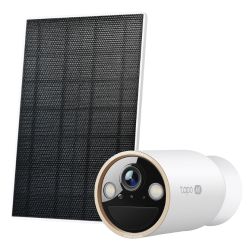TP-LINK TAPO C460 KIT Smart Battery-Powered 4K Outdoor Security Camera and Solar Panel, 10000mAh Battery, Colour Night Vision, AI Detection, Alarms, 2-Way Audio, No Hub Required