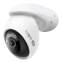 TP-LINK TAPO C560WS 4K Outdoor PanTilt Security Wi-Fi Camera, Wi-Fi 6 Dual-Band, Colour Night Vision, Facial Recognition, 306° AI Tracking, Sound & Light Alarm