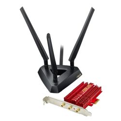 Asus (PCE-AC68) AC1900 (600+1300), Wireless Dual Band PCI Express Adapter, 3 Antennas, External Base PCI/PCIe Network Cards