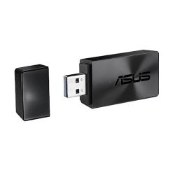 Asus USB-AC54 B1 AC1300 867+300 Wireless Dual Band USB Adapter, MU-MIMO, 256QAM, USB3