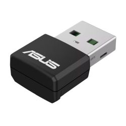 Asus USB-AX55 NANO AX1800 Dual Band WiFi 6 USB Adapter, OFDMA, MU-MIMO, WPA3 Security