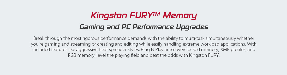 Kingsotn FURY Memory