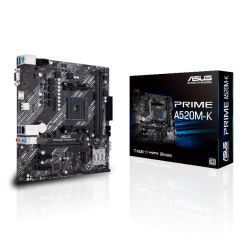AUMBA520MK-PRIME - Asus PRIME A520M-K, AMD A520, AM4, Micro ATX, 2 DDR4, VGA, HDMI, M.2 Asus PRIME A520M-K, AMD A520, AM4, Micro ATX, 2 DDR4, VGA, HDMI, M.2