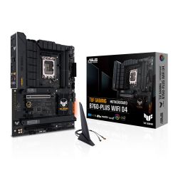 AUMBB760PLTUFWID4V2 - Asus TUF GAMING B760-PLUS WIFI D4, Intel B760, 1700, ATX, 4 DDR4, HDMI, DP, Wi-Fi 6, 2.5G LAN, PCIe5, 3x M.2, RGB Asus TUF GAMING B760-PLUS WIFI D4, Intel B760, 1700, ATX, 4 DDR4, HDMI, DP, Wi-Fi 6, 2.5G LAN, PCIe5, 3x M.2, RGB